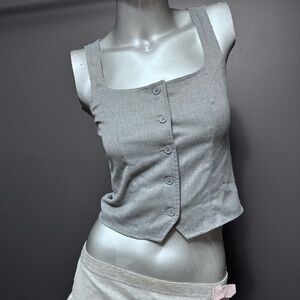 Button Vest Top